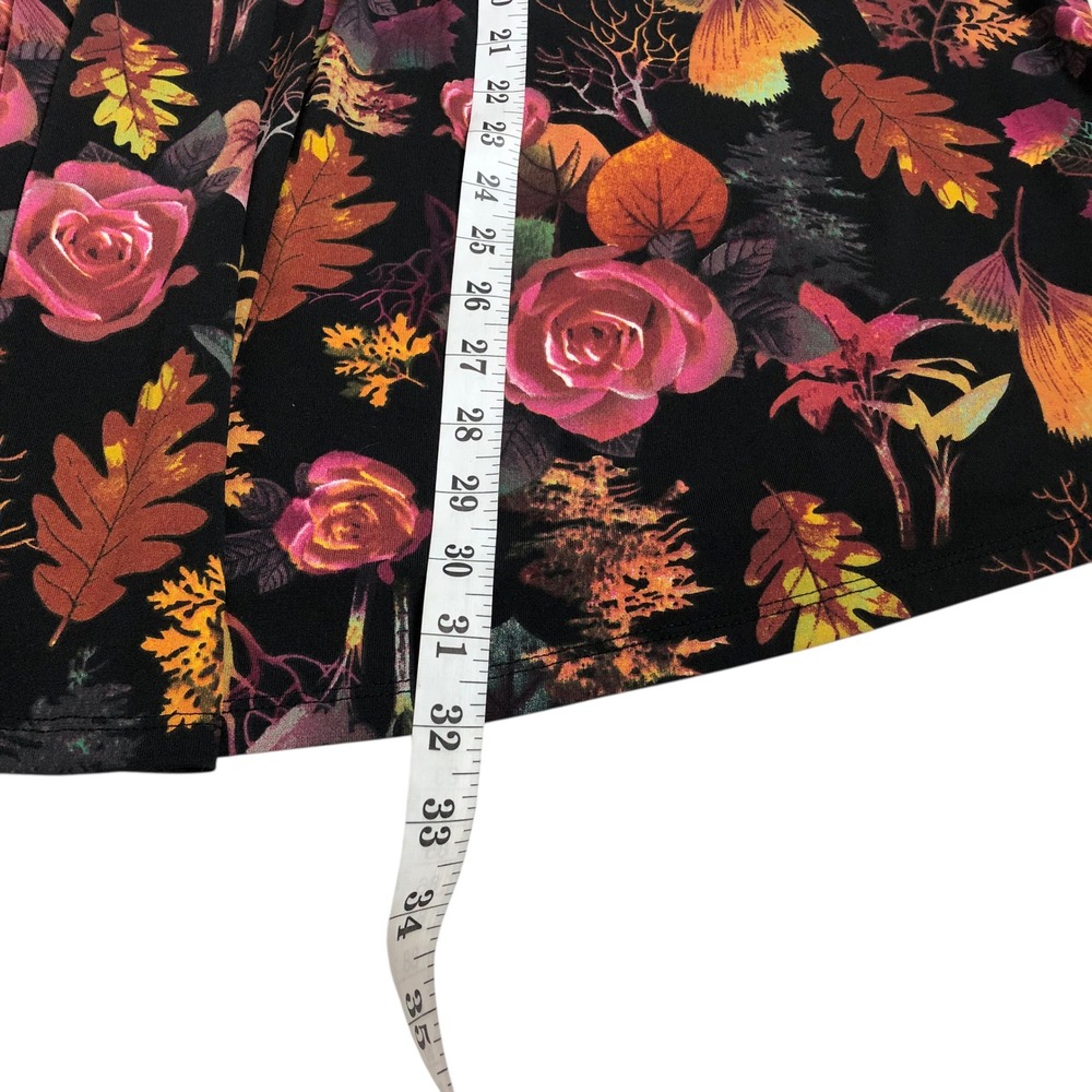 Serengeti Multicolor Floral Print Tunic Top Size 3X Button Front Boho Office - Picture 14 of 14